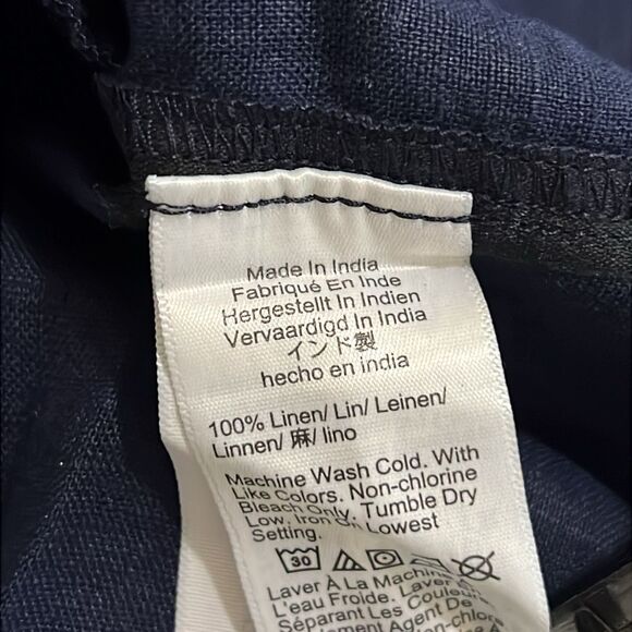 J. Crew Linen Shirt Dress Midi Relaxed-fit short-sleeve - Picture 11 of 11